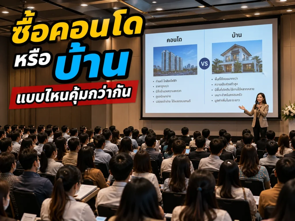 ซื้อคอนโดหรือบ้าน แบบไหนคุ้มกว่ากัน