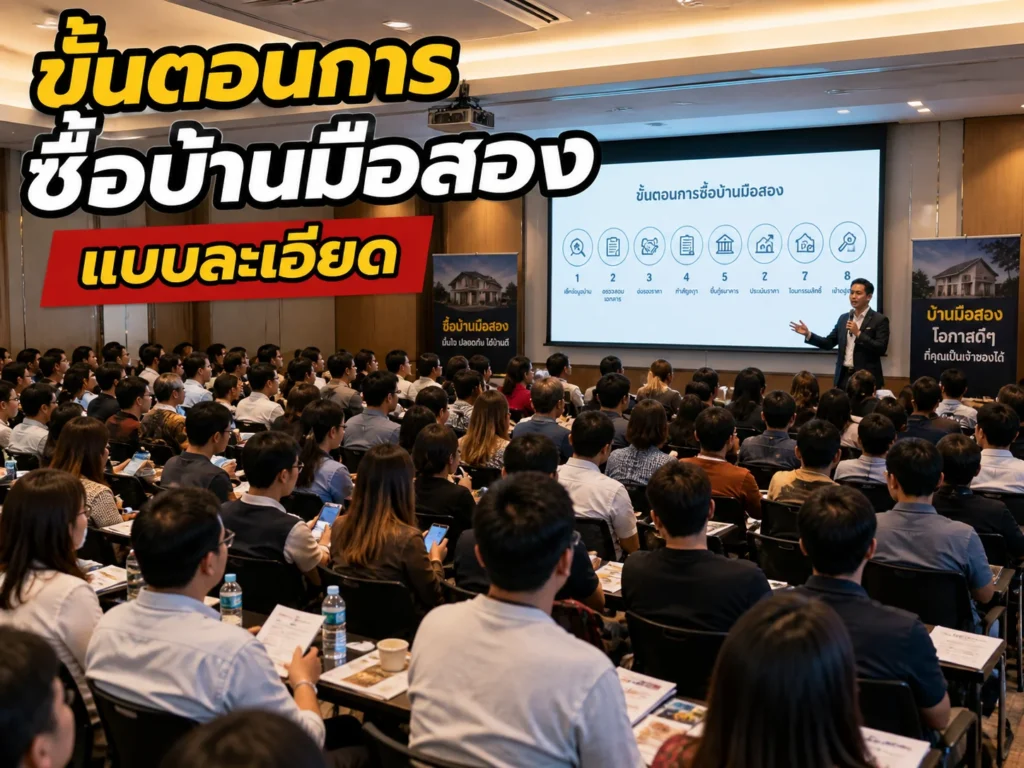 ขั้นตอนการซื้อบ้านมือสองแบบละเอียด