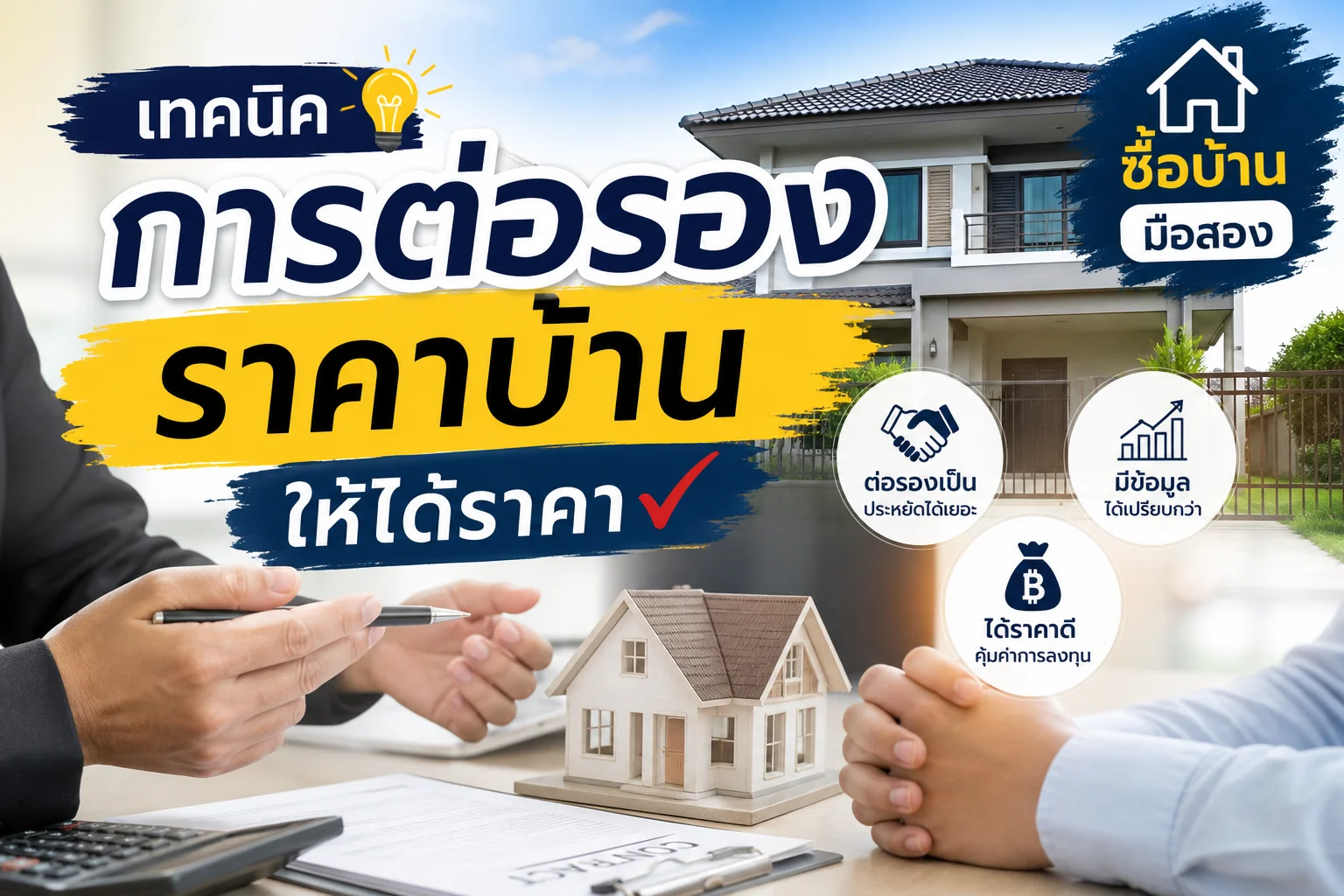 เทคนิคการต่อรองราคาบ้านให้ได้ราคาดี